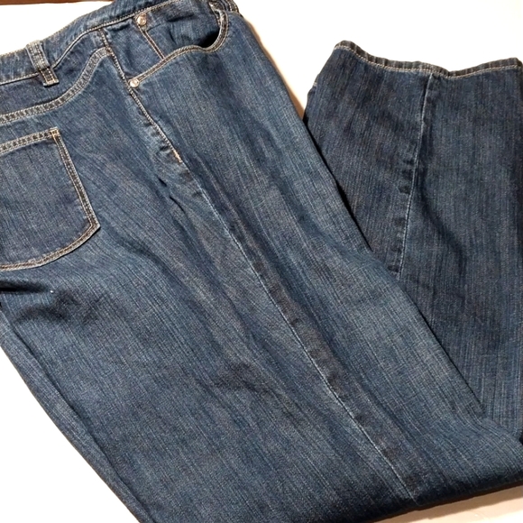 Talbots Pants - Talbots Ladies Dark Jeans Boyfriend 18W Great Condition